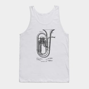 Tuba Instrument Patent Image 1888 Tank Top